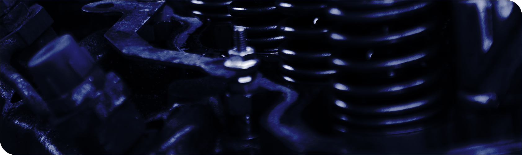 Banner featuring engine parts