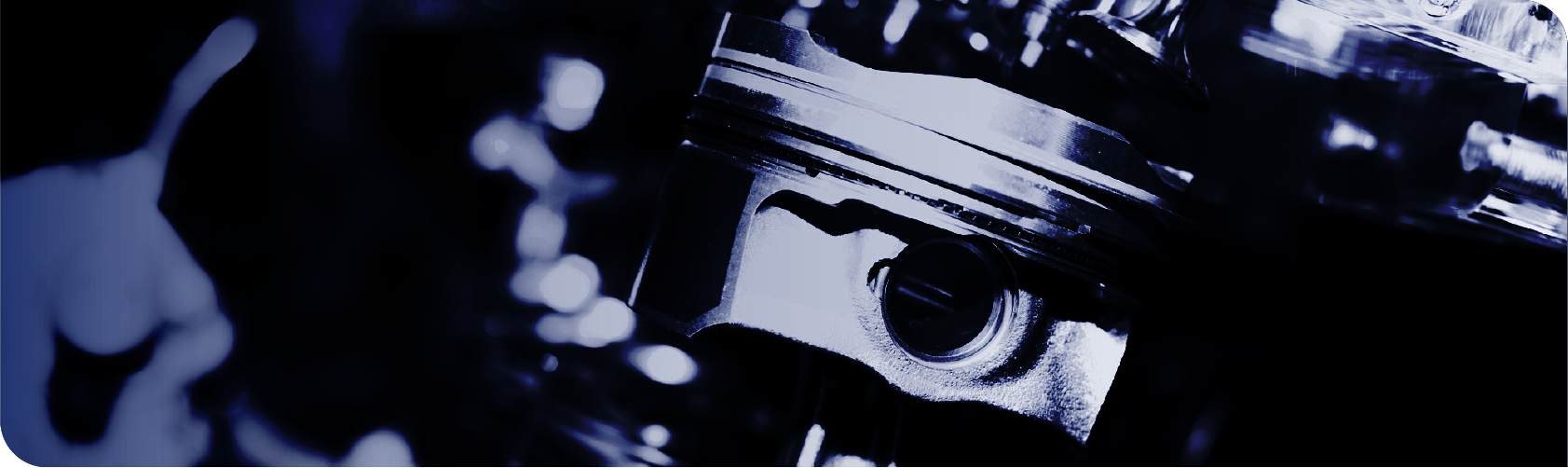 Banner featuring engine parts