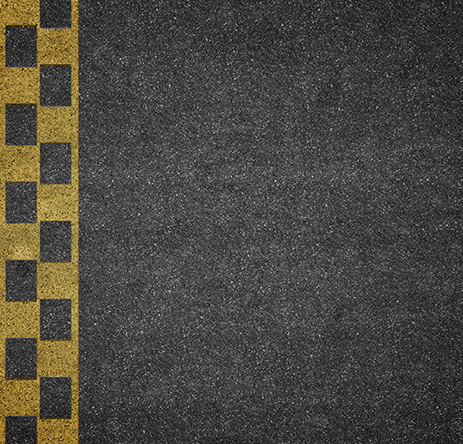 Tarmac with yellow lines