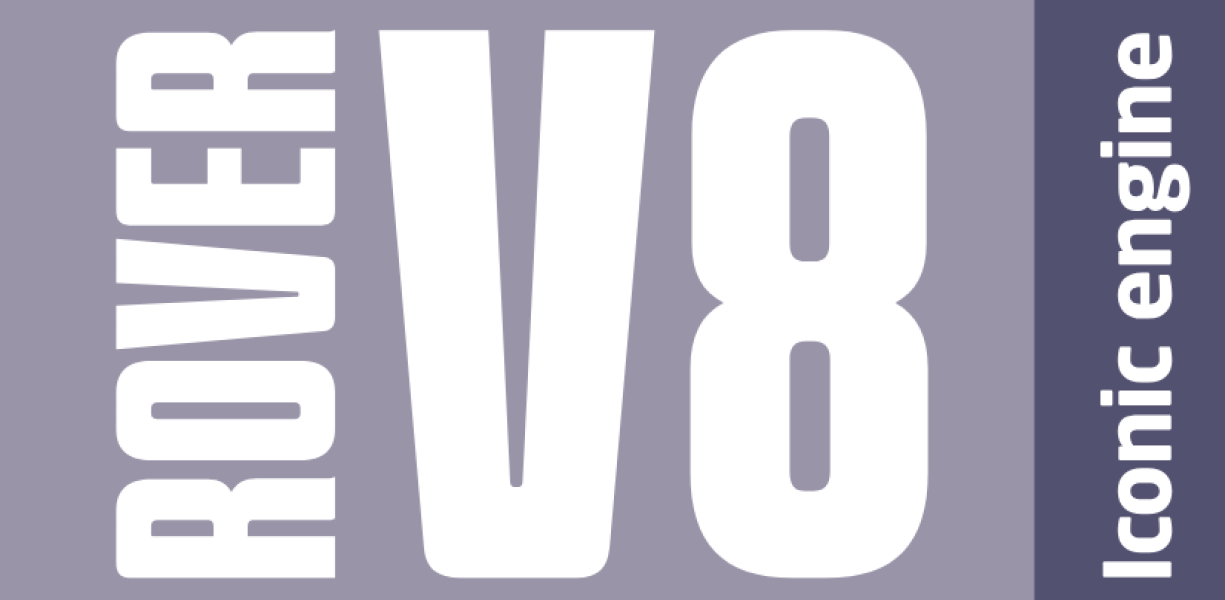 Rover V8 feature logo